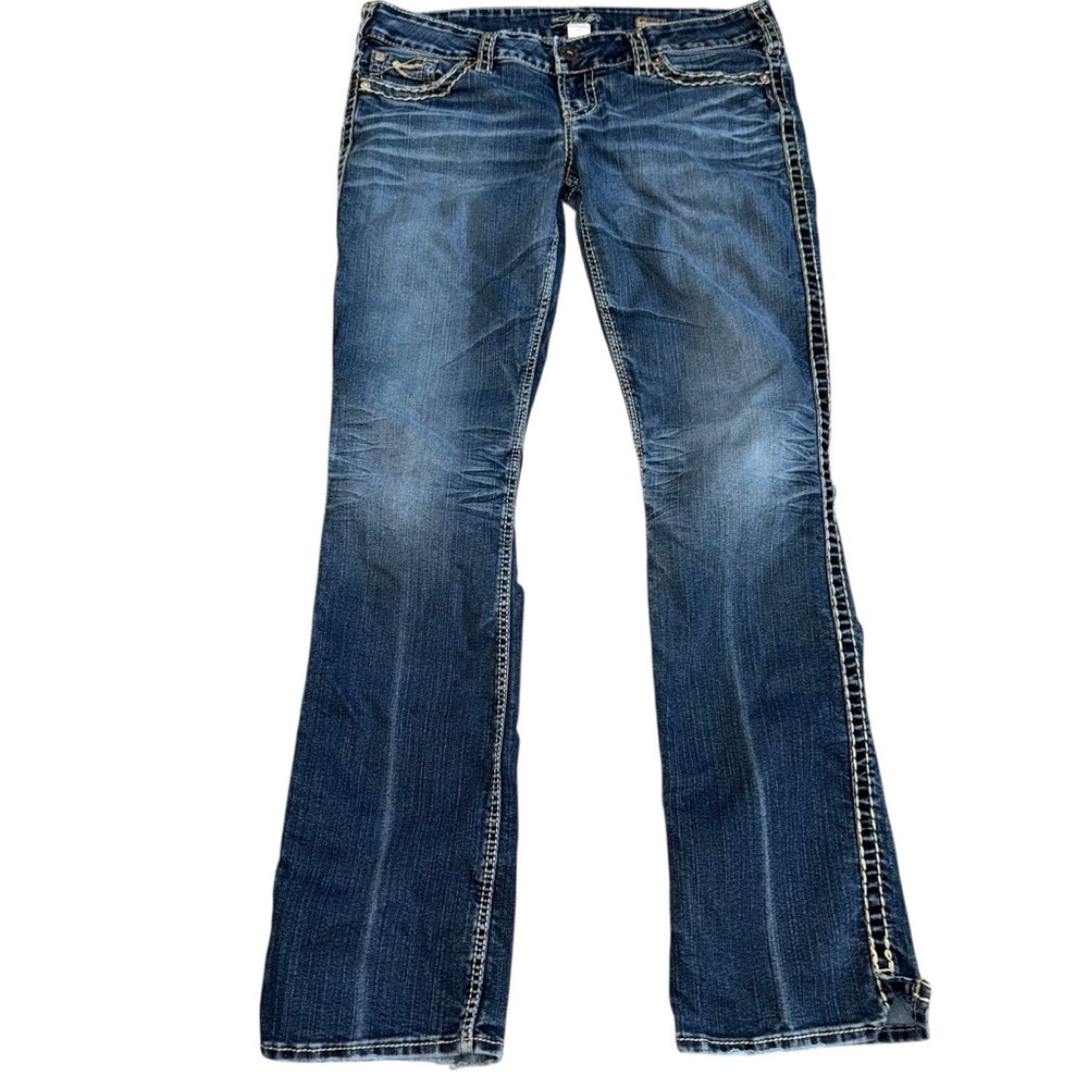 Silver Jeans McKenzie Slim Bootcut 34x34 Women’s Dark Wash Stretch
